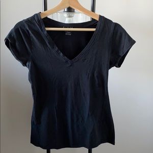 Black V neck top